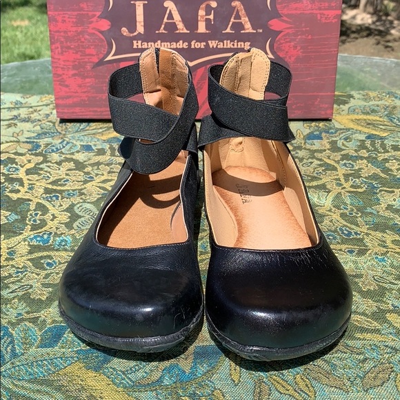 Jafa 103 Black Ballet Flat Size 37/7 - Picture 3 of 8